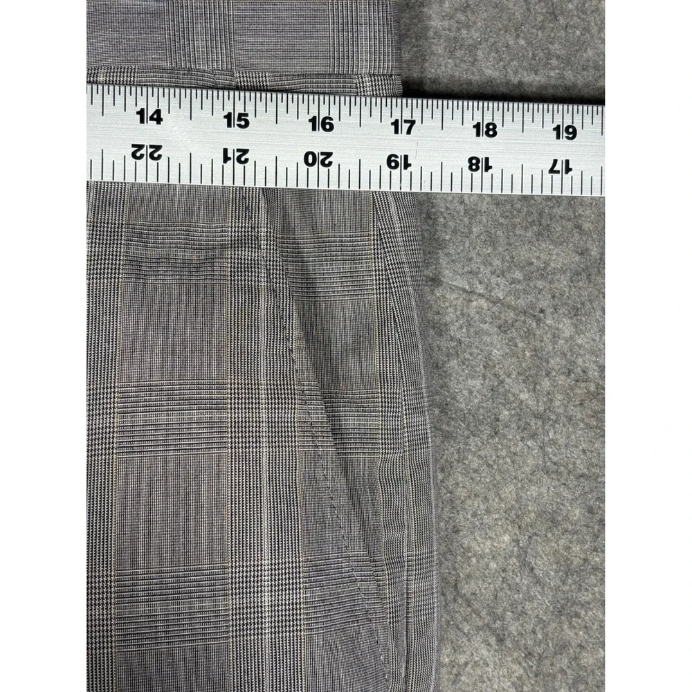 Banana Republic Modern Fit Mens 34x30 Gray Plaid Cotton‎ Dress Pants 632363-01